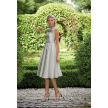 Wholesale Good Quality New Cheap O Neck Cap Sleeve Short A Line Bridesmaid Dresses LBS09